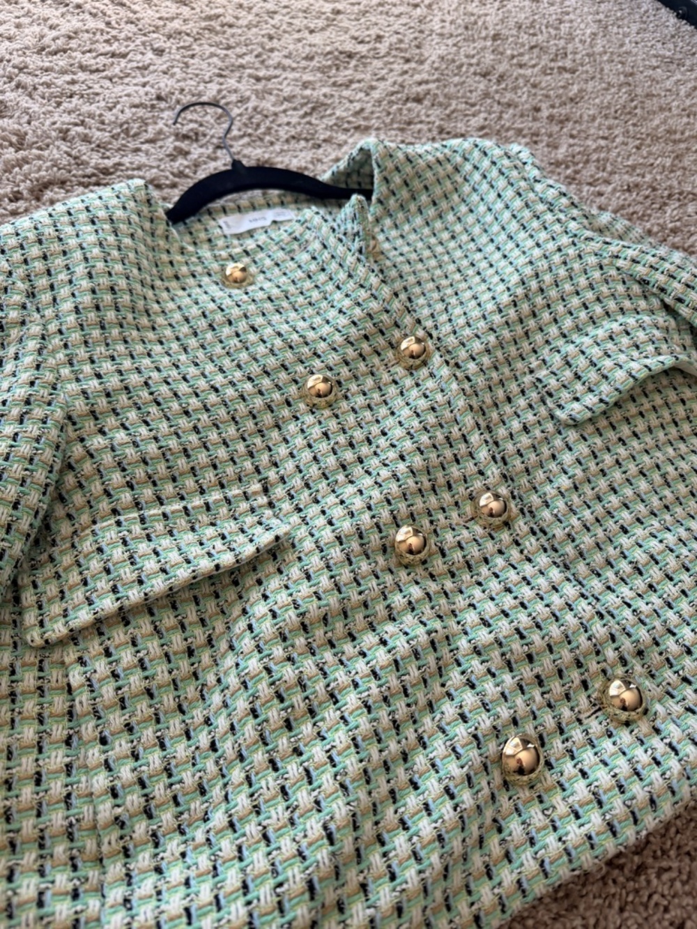 Mango Tweed Blazer | Size Large - Picture 3 of 3